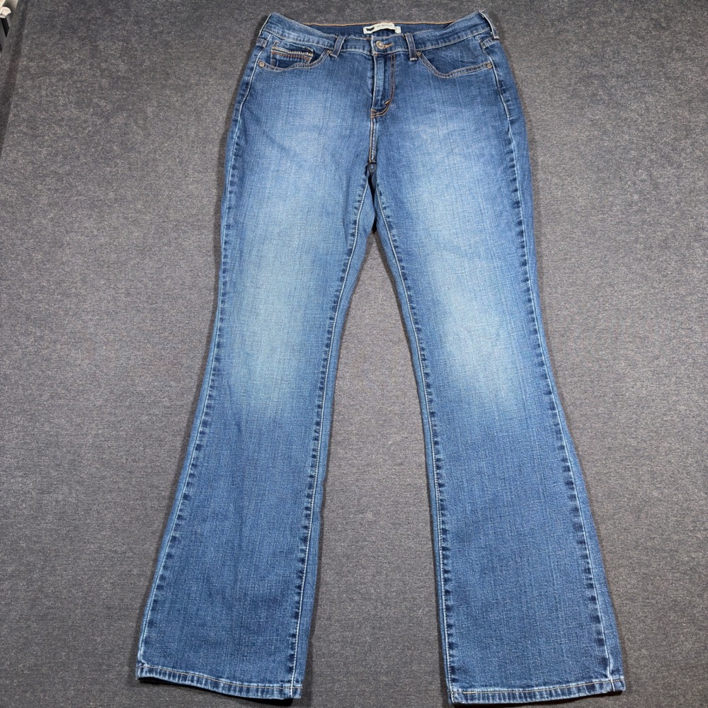 Levi's 515 Bootcut Jeans Womens 30 Blue Medium Wash Stretch Denim Boho Mom